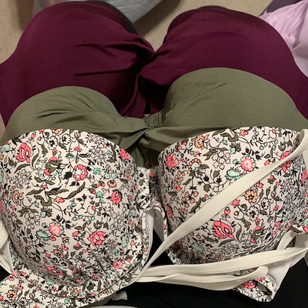 Bundle of 3 Abercrombie Swim Top size 34DD